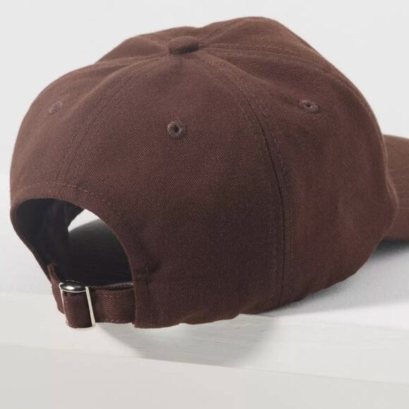 BY ANTHROPOLOGIE NWT Varsity Patch Game Day Baseball Cap Brown Sporty Prep